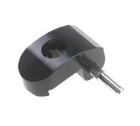 Gancio pieghevole in lega di alluminio rinforzato compatibile con la cerniera di blocco di ricambio compatible with scooter elettrico Xiaomi M365 1S Pro Gancio pieghevole rinforzato(Svart)