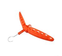 Gancio pieghevole in plastica per muta con fessure di ventilazione per il massimo flusso d'aria e braccia allargate per evitare lo stiramento delle mute (rosso)