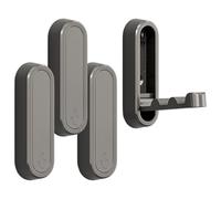 Gancio pieghevole per bastone da parete - Gancio da parete | Gancio da parete pieghevole ad alte prestazioni | 4 x organizer decorativo salvaspazio | Scaffale per chiavi per cappotti asciugamani