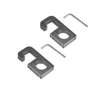 Gancio portaoggetti for manubrio da 22 mm for motocicletta, scooter, borsa for bagagli, gancio for casco, gancio ad artiglio, ganci in alluminio, compatibile con(2 pcs Titanium)