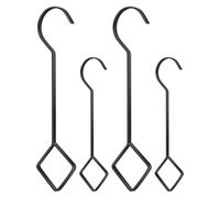 Gancio Portapiante | Ganci Metallici Resistenti per Piante Estensibili - 4 Pezzi Accessorio Organizzatore per Cesti Fiori Antiruggine
