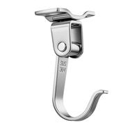 Gancio portasciugamani in acciaio - Appendiabiti girevole e gancio per | Organizer oscillante resistente alla ruggine da 30 kg per bagno, cucina, camper, dormitorio, lavanderia e doccia