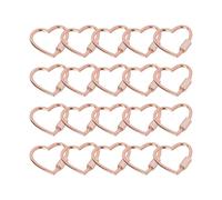 Gancio regolabile in metallo per cordicella a forma di cuore, fibbia per cani, forniture per gioielli per collari per animali domestici, cinghie per borse, progetti, Grande, Lega