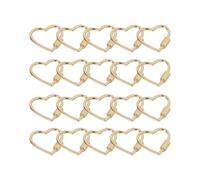 Gancio regolabile in metallo per cordicella a forma di cuore, fibbia per cani, forniture per gioielli per collari per animali domestici, cinghie per borse, progetti, Medio, Lega