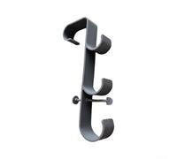 Gancio regolabile per pali da piscina, 3 ganci, resistente, per pali telescopici, skimmer, spazzole, tubo di aspirazione, attrezzi da giardino, adatto a telai fino a 6,9 cm, grigio (2a generazione