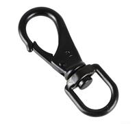 Gancio Rotante Sicurezza Cani Auto Nylon Gancio Rotante Sicurezza | Acciaio 304 nero, anti-ossidazione, uso marino, esterno, lunga durata(3#)
