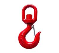 Gancio Rotante Sollevamento Gru da 1 tonnellata con chiusura Accessori hardware industriali Grillo sospeso Rigging in acciaio legato Gancio girevole for occhiello di sollevamento forgiato a goccia