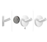 gancio rotondo emco, 40 mm, 437513900, colore: bianco