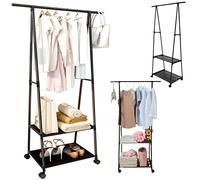 Gancio ruota con ripiani di scarpe da 158 cm neri