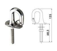 Gancio sci inox Sci Nautico - 1 PZ Osculati - 39.147.00 - 3914700