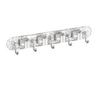 Gancio Scopa Porta Palline Rotolanti e Silicone Facile Installazione Alta Qualit