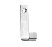 Gancio singolo a J in acciaio inox per asciugamani e cappelli, resistente opzione montabile per pareti, porte e aree strette (senza accessori))