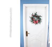 Gancio singolo in metallo per ghirlanda da appendere alla porta d'ingresso.