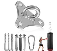 Gancio Soffitto in Acciaio Inossidabile capacità di Carico Fino a 500 kg, Ganci Altalena Cuscinetto con Fissaggio a Vite Gancio per Carichi Pesanti per Trainer Sedia Sospesa Yoga Sacco da Boxe