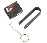 Gancio Sospensione Lungo Acciaio Inox Pinze Coprimozzo Tappi a Vite Ruota e Set
