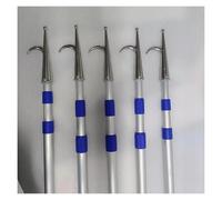 Gancio telescopico in alluminio for barche con gancio in acciaio inossidabile 316 - Palo di attracco estensibile for una facile movimentazione della barca e 'acqua(5Setx19.7ft)