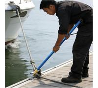 Gancio telescopico per Barche Resistente - Braccio di ormeggio Regolabile in Fibra per Spingere, Tirare e galleggiare - Accessorio Ideale per Barche a Remi e attività acquatiche.