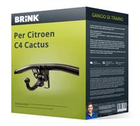 Gancio traino adatto per Citroen C4 Cactus I rimovibile Brink NUOVO