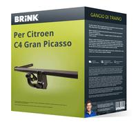 Gancio traino adatto per Citroen C4 Gran Picasso II DA / DE rimovibile Brink Top