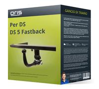 Gancio traino adatto per DS 5 Fastback Tipo KF rimovibile Oris NUOVO
