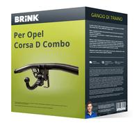 Gancio traino adatto per Opel Corsa D Combo X12 rimovibile Brink NUOVO