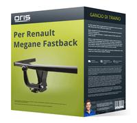 Gancio traino adatto per Renault Megane Fastback IV Tipo B9A fisso Oris NUOVO