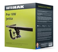 Gancio traino adatto per VW Jetta III 1K2 rimovibile Auto Hak NUOVO