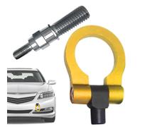 Gancio traino auto Anello Rimorchio Gancio Traino Paraurti Metallo | Forma Triangolare Rotonda Accessori Multifunzione Connessione Esterna, Gancio traino rotondo +stile giapponese Oro