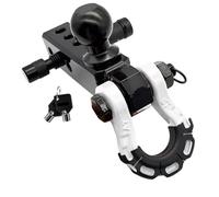 Gancio Traino Braccio per rimorchio con testa a sfera a tre fori Base da 2 pollici Testa a sfera per rimorchio per rimorchio di salvataggio fuoristrada universale per camper supporto a sfera(WHITE)