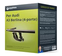 Gancio traino compatibile per Audi A3 Berlina 20- rimovibile Westfalia NUOVO