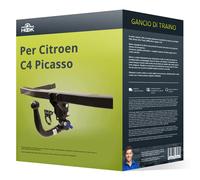 Gancio traino compatibile per Citroen C4 Picasso 13- rimovibile Hook NUOVO