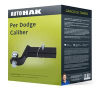 Gancio traino compatibile per Dodge Caliber 06- fisso Auto Hak Top