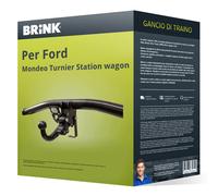 Gancio traino compatibile per Ford Mondeo Turnier wagon 07- rimovibile Brink Top