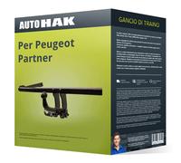 Gancio traino compatibile per Peugeot Partner 96- rimovibile Auto Hak NUOVO