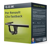 Gancio traino compatibile per Renault Clio fastback 19- fisso G.D.W. NUOVO