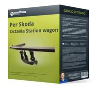 Gancio traino compatibile per Skoda Octavia Station wagon 20- estr. Westfalia