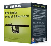 Gancio traino compatibile per Tesla Model 3 Fastback 23- estr. Auto Hak NUOVO
