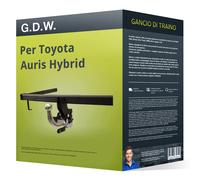 Gancio traino compatibile per Toyota Auris Hybrid 13- rimovibile G.D.W. completo