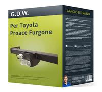 Gancio traino compatibile per Toyota Proace Furgone 16- fisso G.D.W. completo