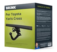 Gancio traino compatibile per Toyota Yaris Cross 20- rimovibile Brink completo