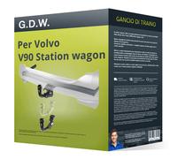 Gancio traino compatibile per Volvo V90 Station wagon 21- rimovibile G.D.W. Auto
