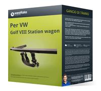 Gancio traino compatibile per VW Golf VIII SW 20- rimovibile Westfalia NUOVO