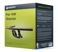 Gancio traino compatibile per VW Sharan 10-12 rimovibile Westfalia NUOVO