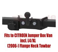Gancio Traino Con Flangia Per CITROEN Jumper 2006- Kit Relè Bypass 13 Pin F066