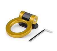 Gancio Traino Decorativo Auto, Anello Rotondo Adesivo, Nero, Finitura Semplice e Resistente - Installazione Senza Danni, Adesivo Forte, Perfetto per Decorare Veicoli Universali (Tempo atmosferico)