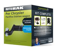 Gancio traino fisso per Chrysler Pacifica Station W. 16- e un e-kit u. 13 p. kit