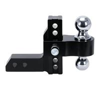 Gancio Traino Gancio di Traino Regolabile Ricevitore da 2" 6" Drop/Rise Drop Supporto a Sfera GTW 2" 2-5/16" Doppia Sfera di Traino Doppie Serrature Gancio di Traino(A)
