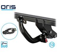 Gancio Traino Orizzontal Abnehmb Kit 13pol Tasso ACPS-ORIS per Dacia Sandero