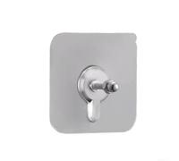 Gancio trasparente per appendere quadri, 9,1 kg, senza danni (6 x 6,8 mm) | La finitura trasparente si fonde, rimozione senza danni, supporta decorazioni pesanti, dimensioni 6 x 6 cm, non sinistra