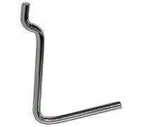 GANCIO UNCINO ACCIAIO X PANNELLO ESPOSITIVO CROMATO N° 6 MM 38X53 PZ 200